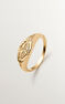 Eagle signet ring in 18k yellow gold-plated silver, J04832-02-WT