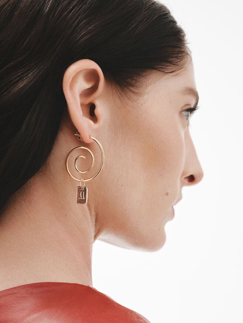 925 silver charm bathed in 18k rose gold with number 2 image number 1