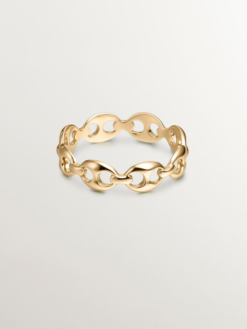 9K white gold ring with skulls image number 2