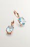 Pendientes aro grande topacio plata recubierta oro rosa , J03809-03-SKY
