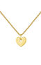 Gold plated heart pendant necklace , J04848-02