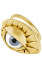 Anillo ojo azul plata recubierta oro , J04399-02-BE