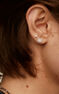 Boucle d’oreilles à l’unité en or blanc 18 k avec diamant de 0,05 carat, J00887-01-05-H