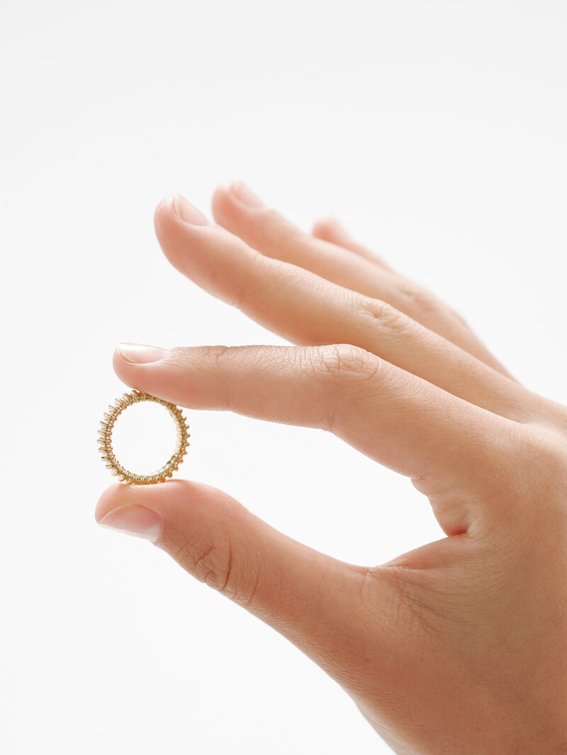 925 Silver Ring with Relief image number 1