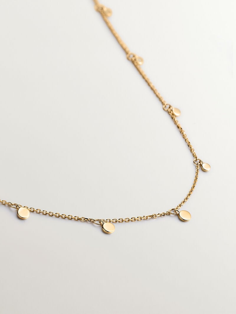 18K yellow gold necklace with spheres image number 1