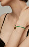Charm cáncer plata recubierta oro  , J04780-02-CAN