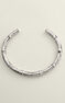 Thin rigid bamboo bracelet in sterling silver , J05393-01