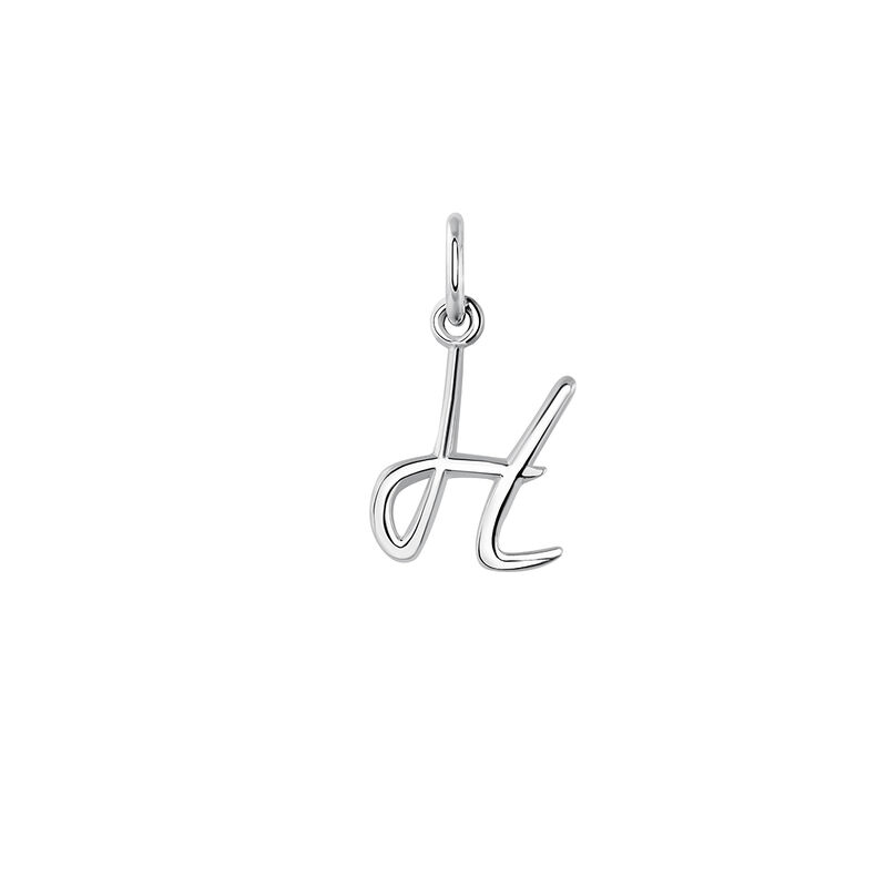 Silver H initial charm  , J03932-01-H, hi-res