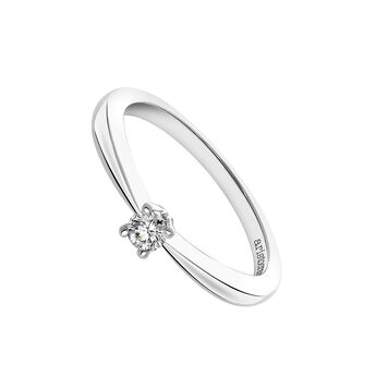 White gold solitaire ring 0.12 ct. , J03398-01-12-GVS,hi-res