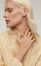 Anillo esmeralda y diamantes oro 9 kt , J04067-02-EM