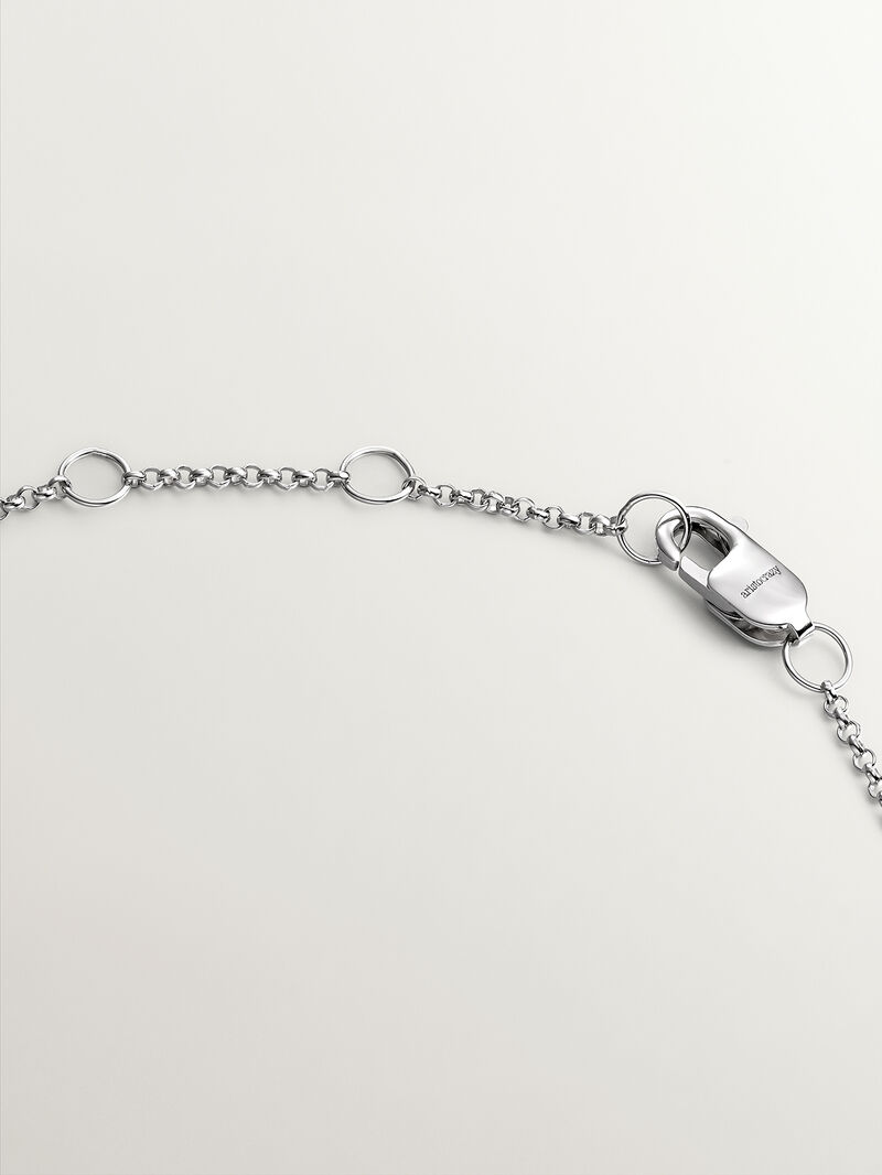 18K white gold bracelet with 0.097 cts diamonds image number 6