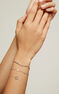 Pulsera estrellas mini plata , J01898-01