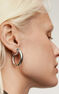 Boucles d'oreilles ovales moyennes argent , J00800-01