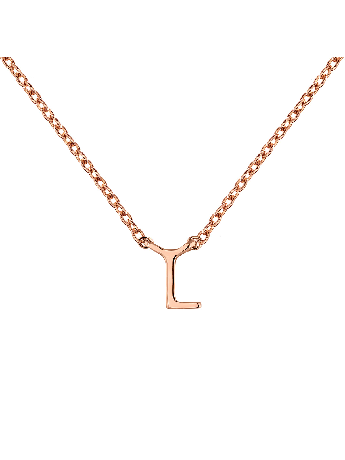 Collier initiale L or rose , J04382-03-L, mainproduct