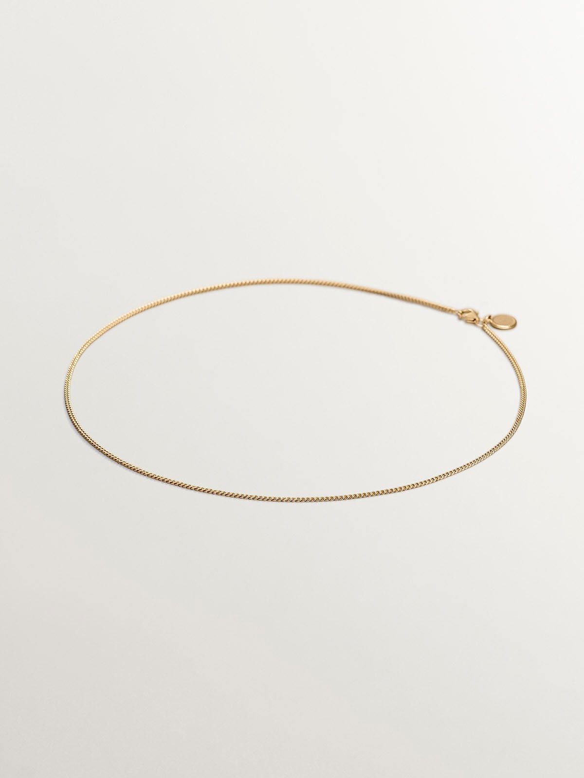 Chaîne en diamant en argent 925 plaqué en or jaune 18K