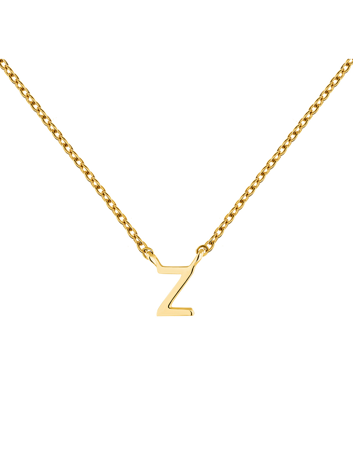 Gold Initial Z necklace , J04382-02-Z, mainproduct