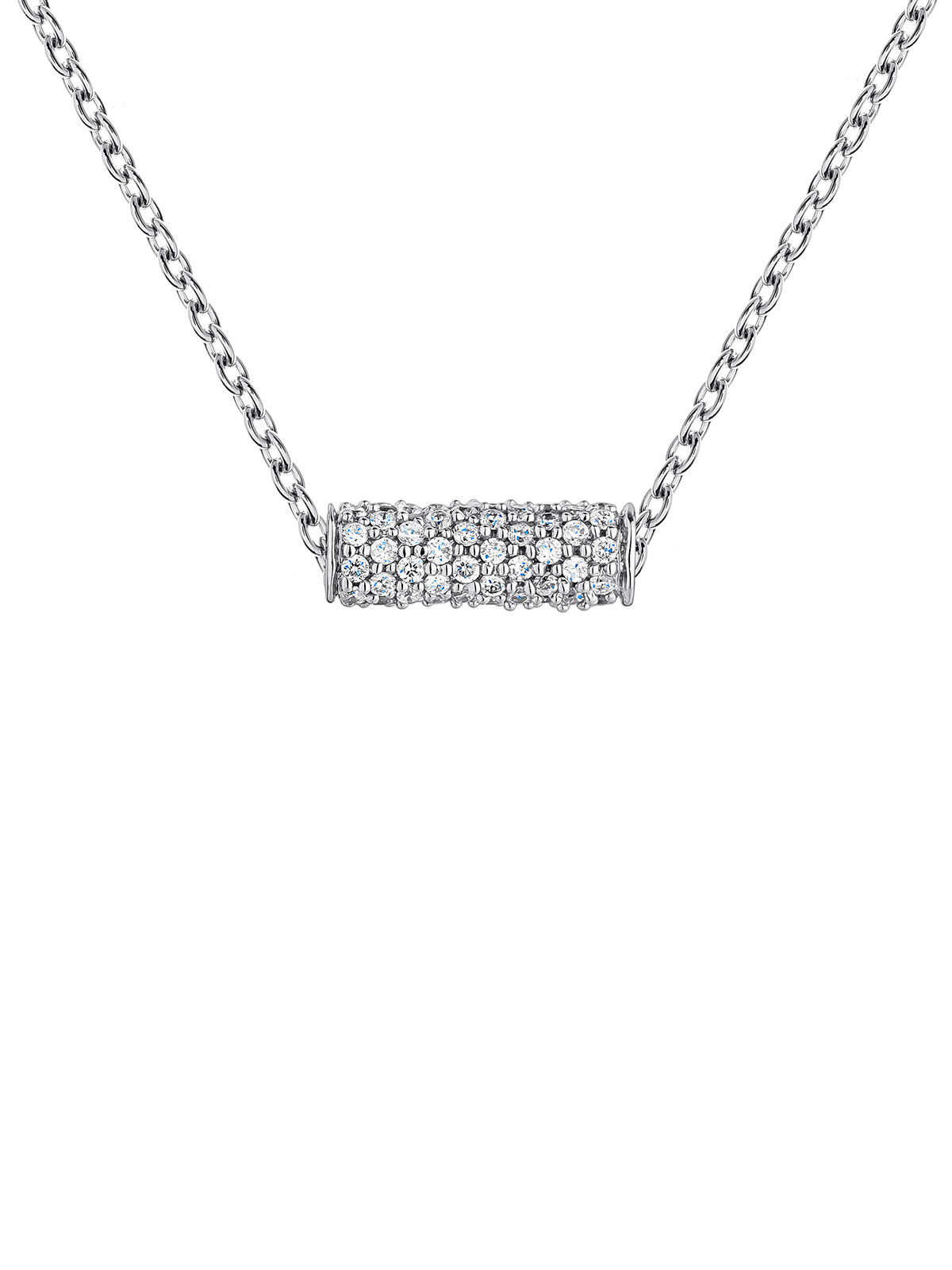 18 kt White Gold Diamond Chain Necklace
