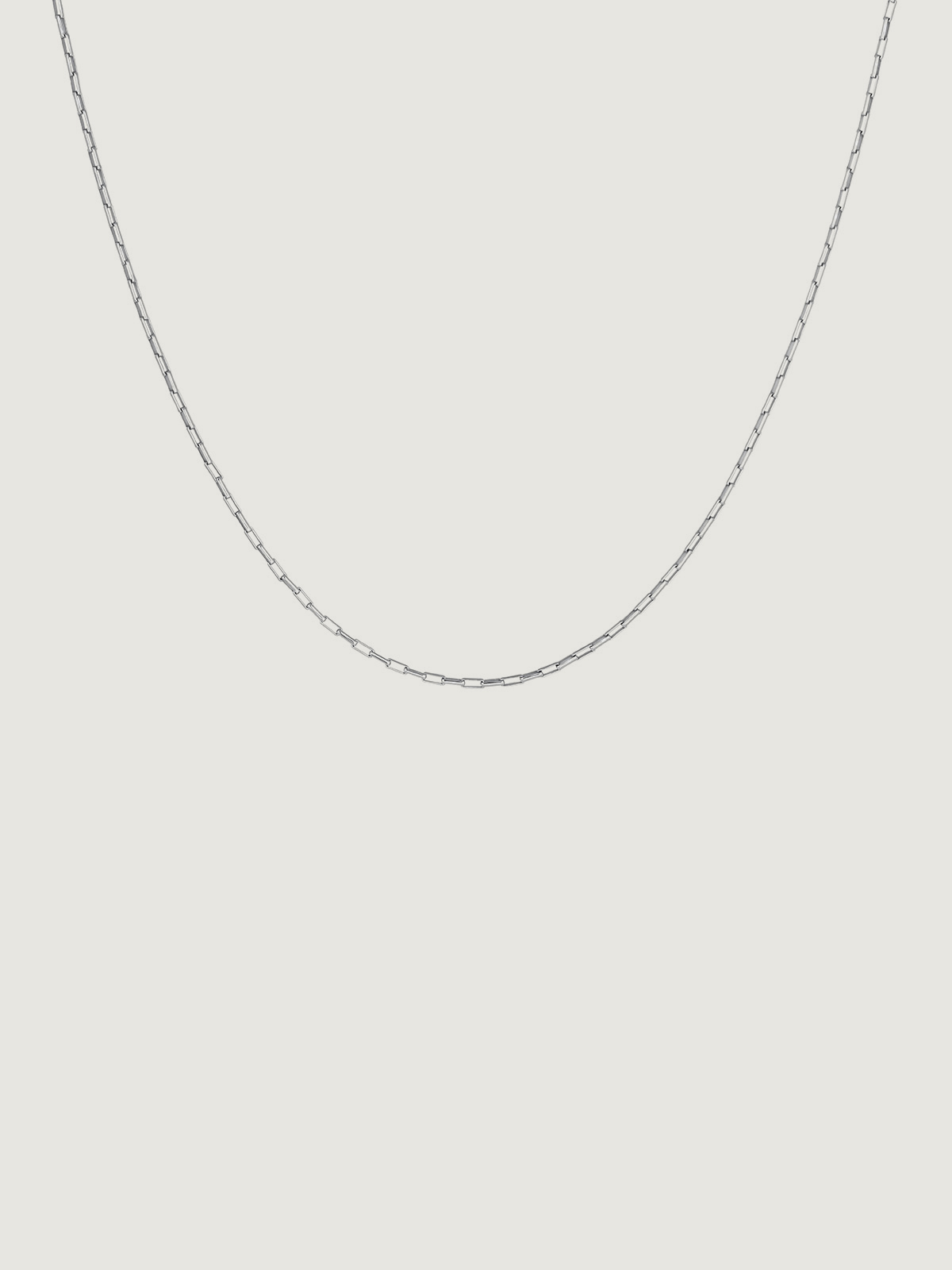 Cadena de plata 925 con eslabones rectangulares