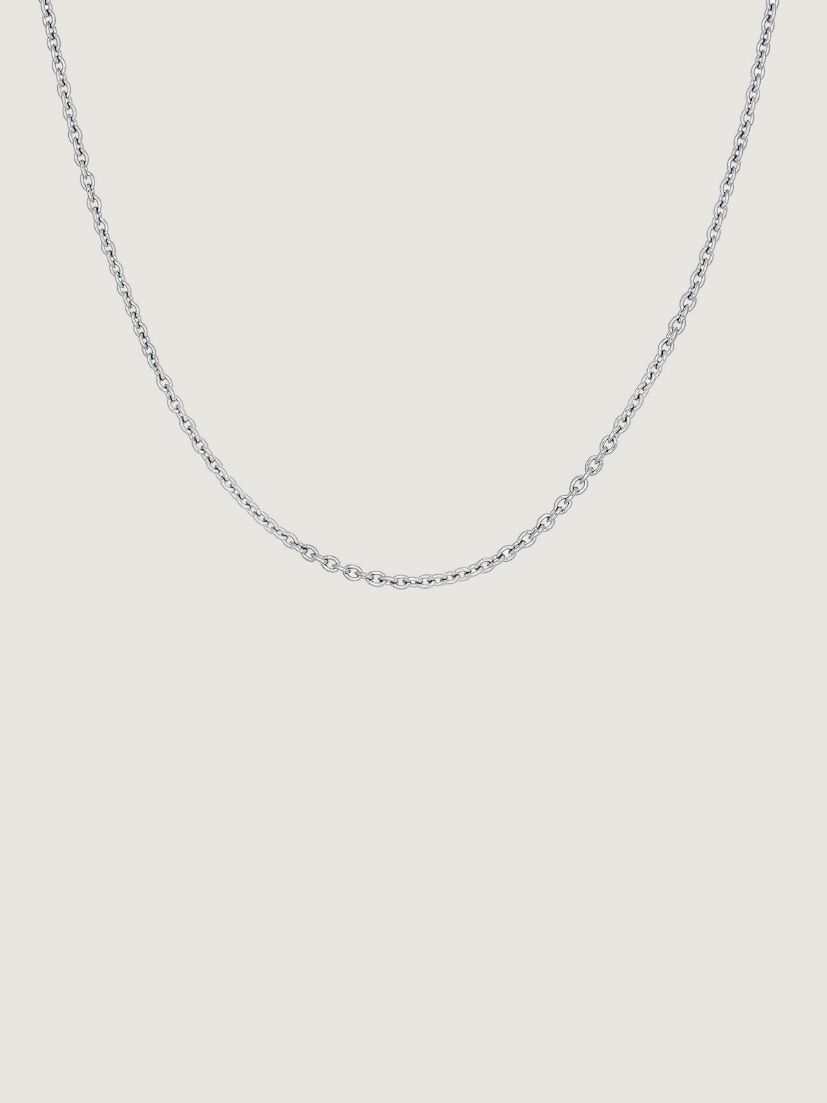 Adjustable simple 925 silver chain.