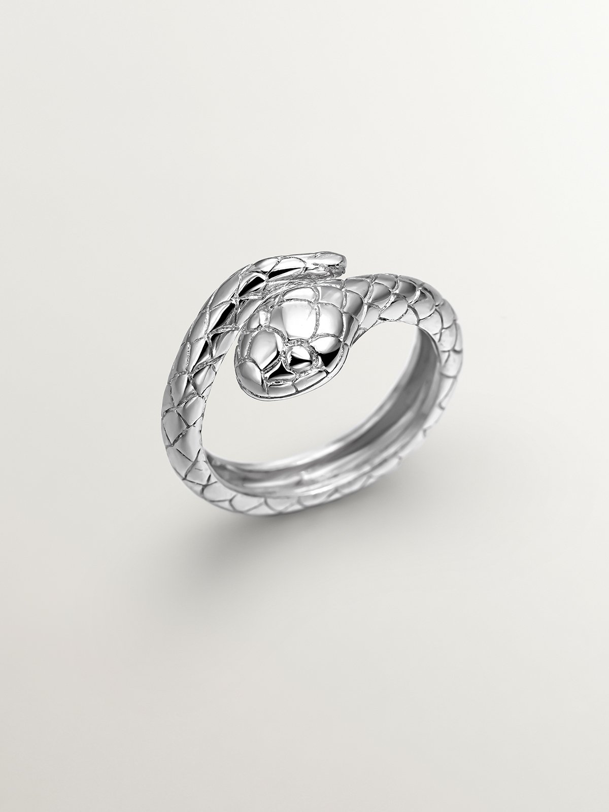 925 Silver Ring with Snake Design