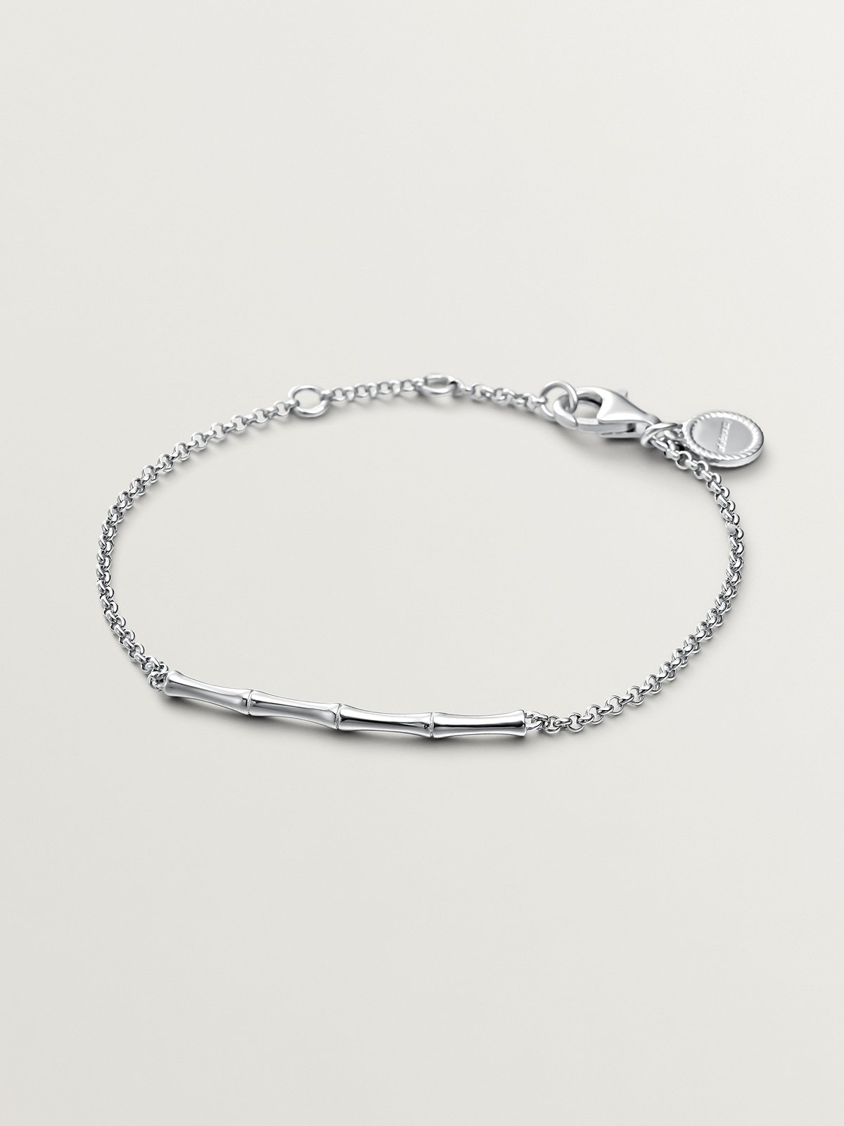 925 Silver bracelet with bamboo cane