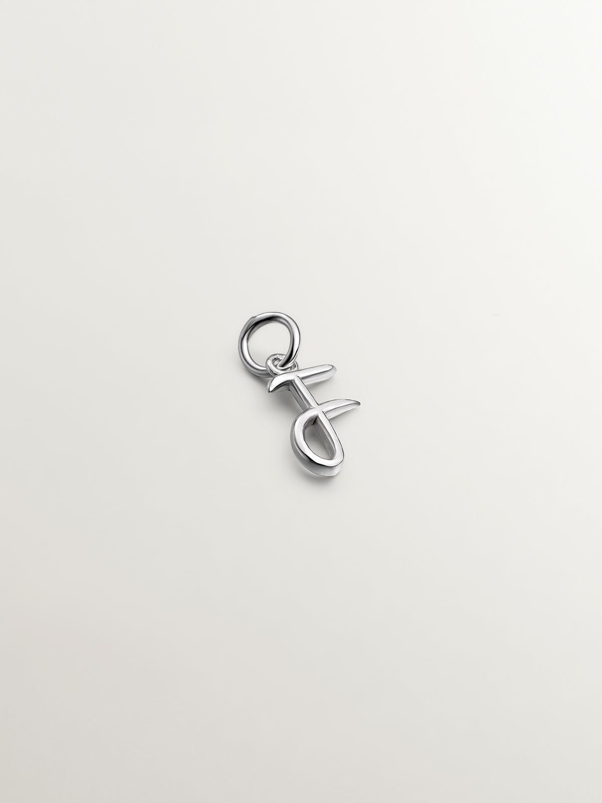 Charm de plata 925 con inicial F