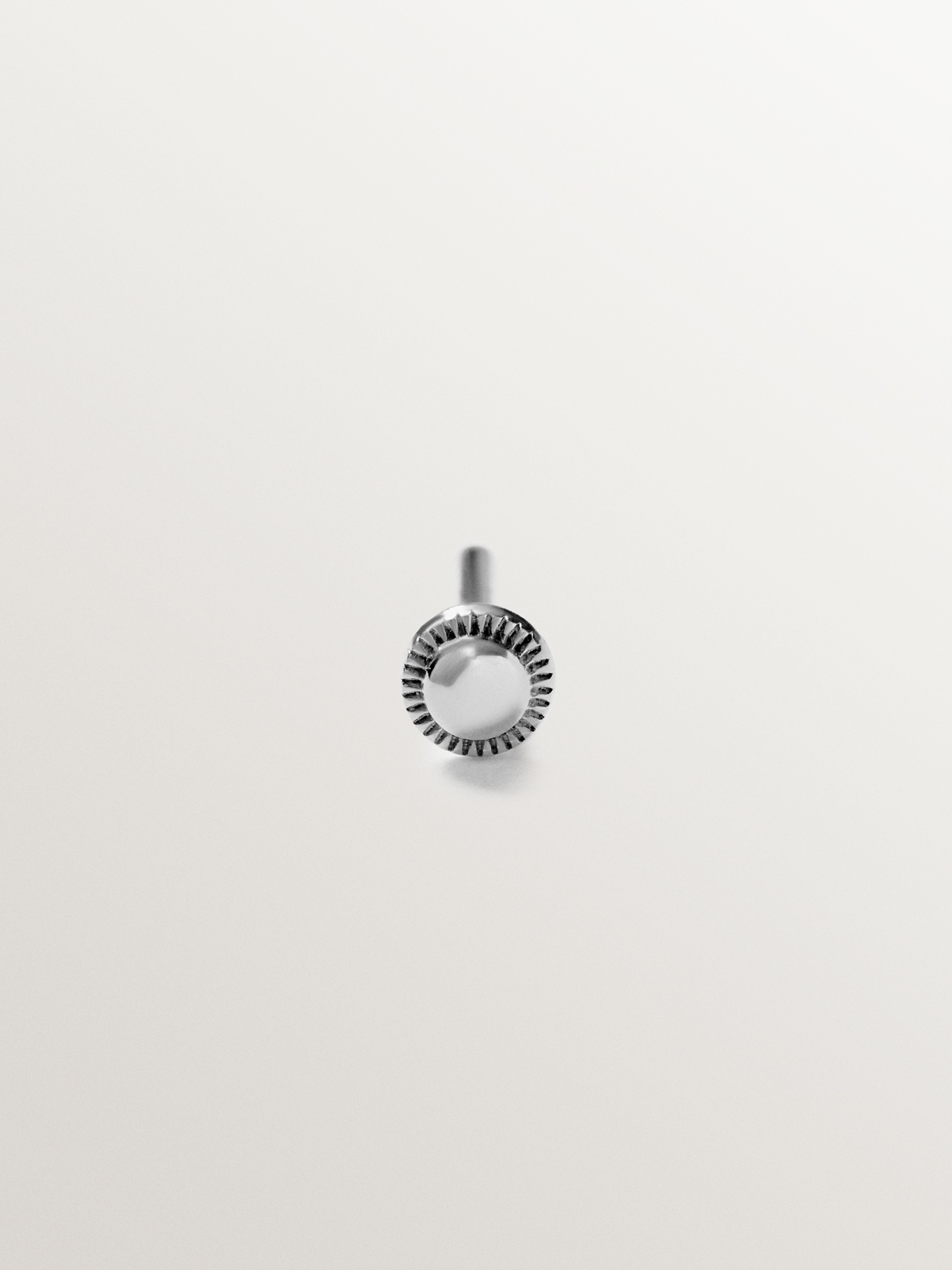 Cierre piercing de 5,5mm de oro blanco
