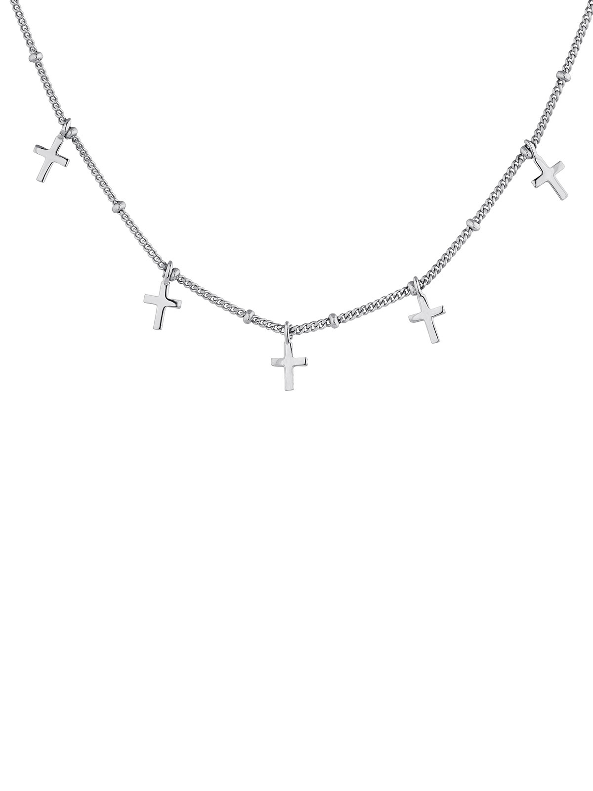 Collar de plata 925 con cruces
