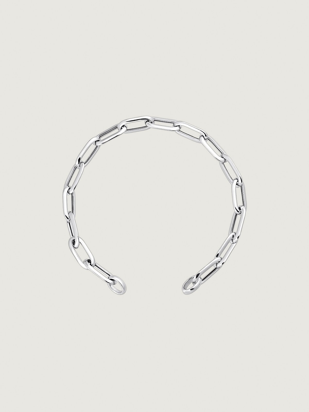 925 Silver Rectangular Forza Link Bracelet