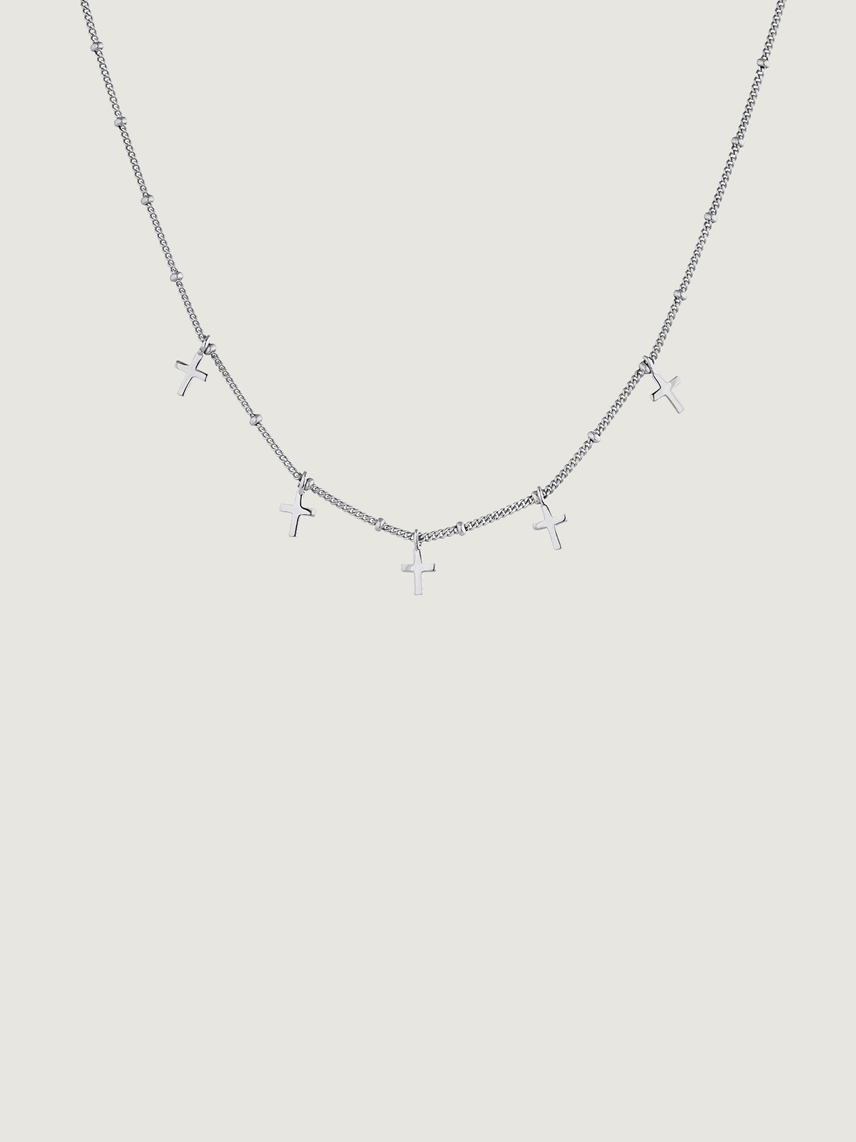Collar de plata 925 con cruces