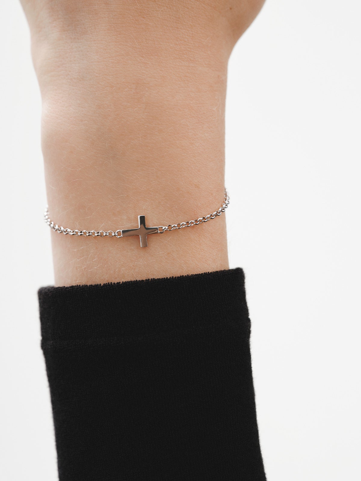 Pulsera de plata 925 con cruz