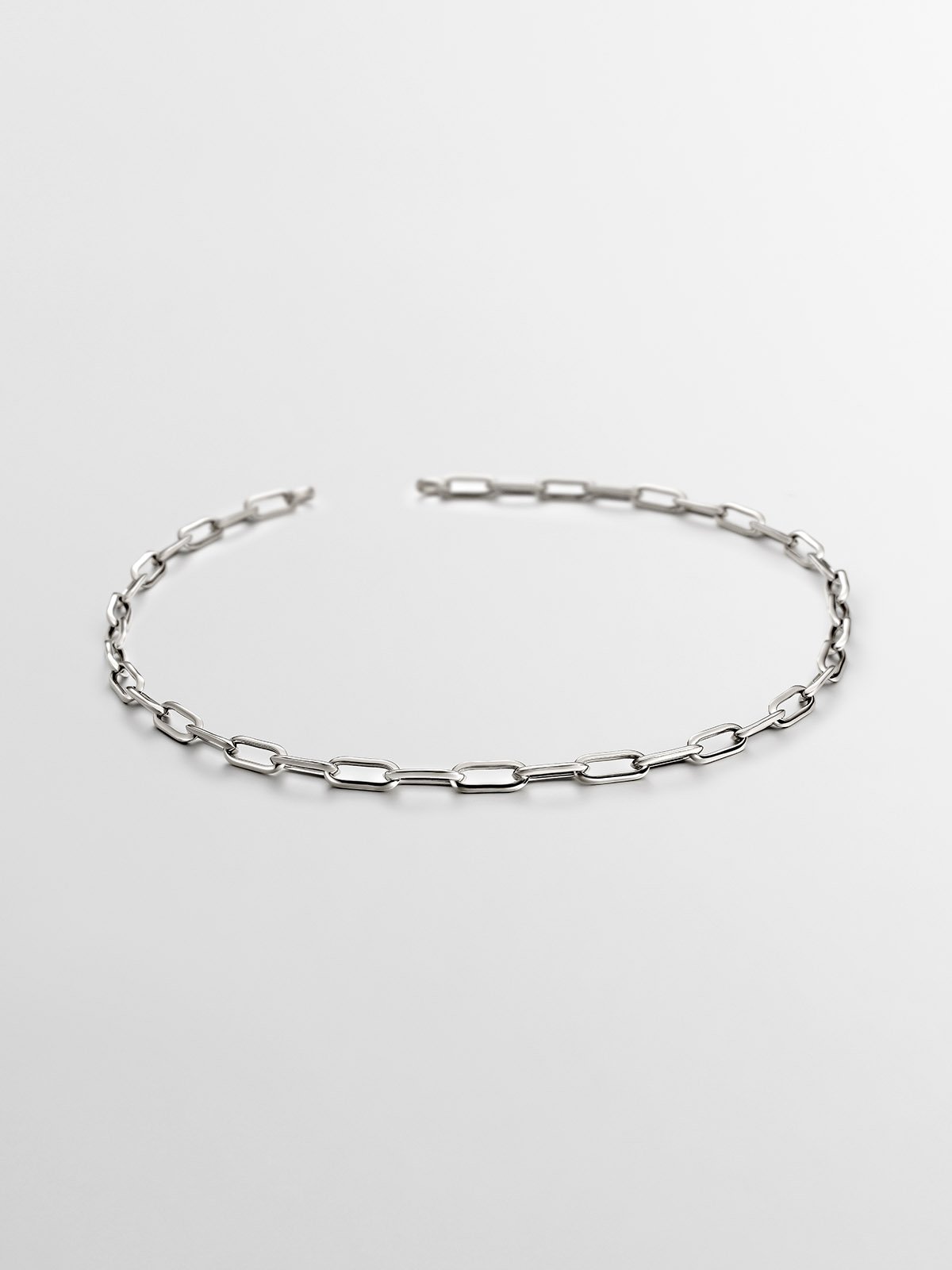 925 Silver rectangular link chain