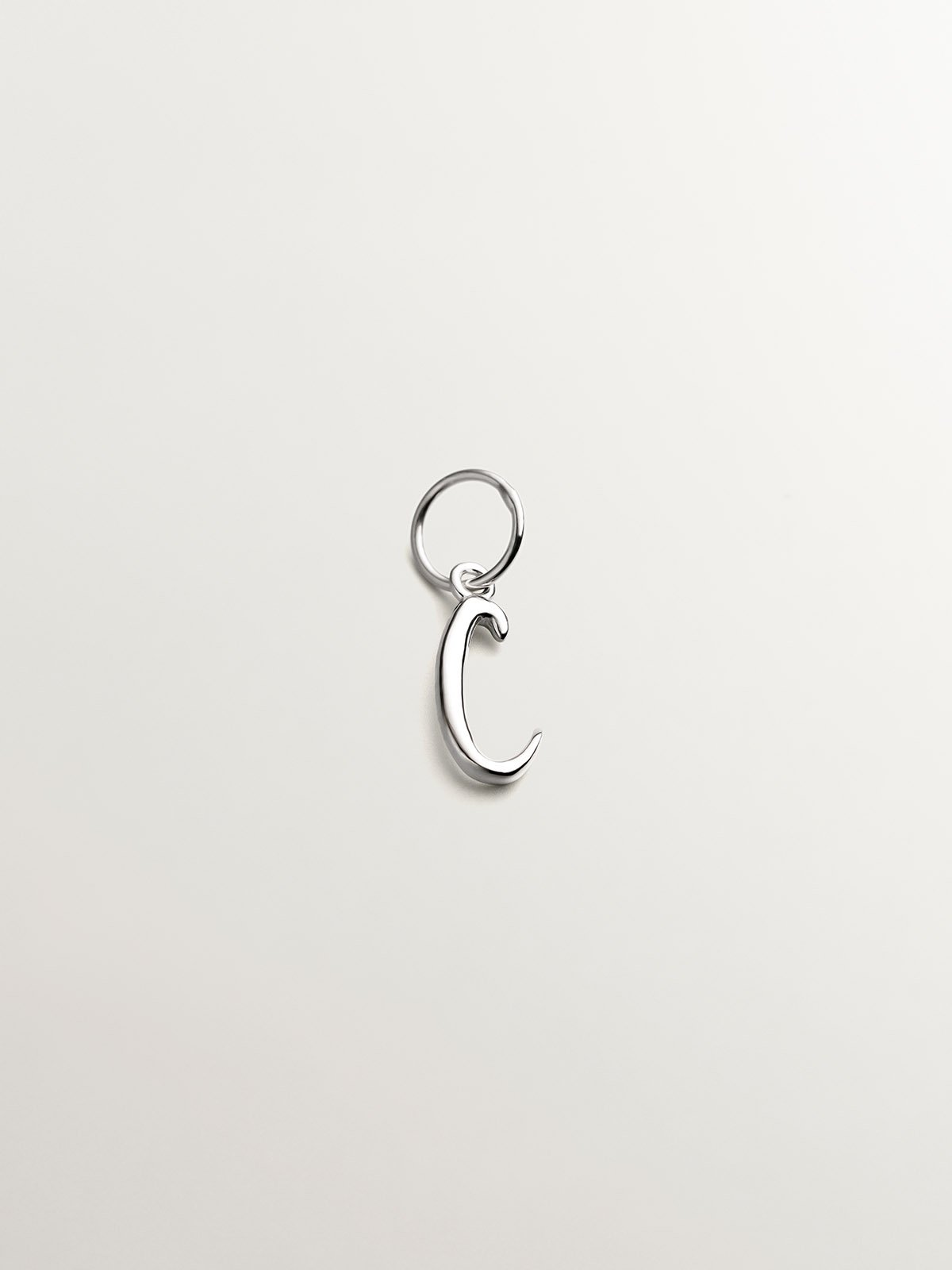 925 Silver Charm with initial C