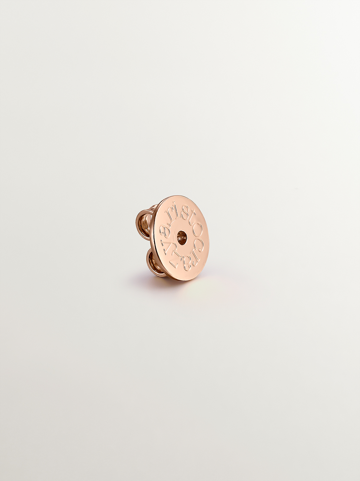 18K rose gold plated 925 silver butterfly style clasp