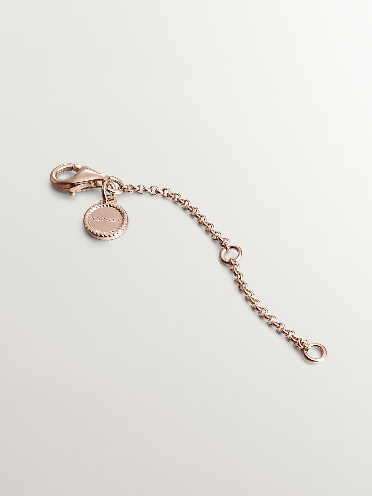925 silver extension plated in 18K rose gold