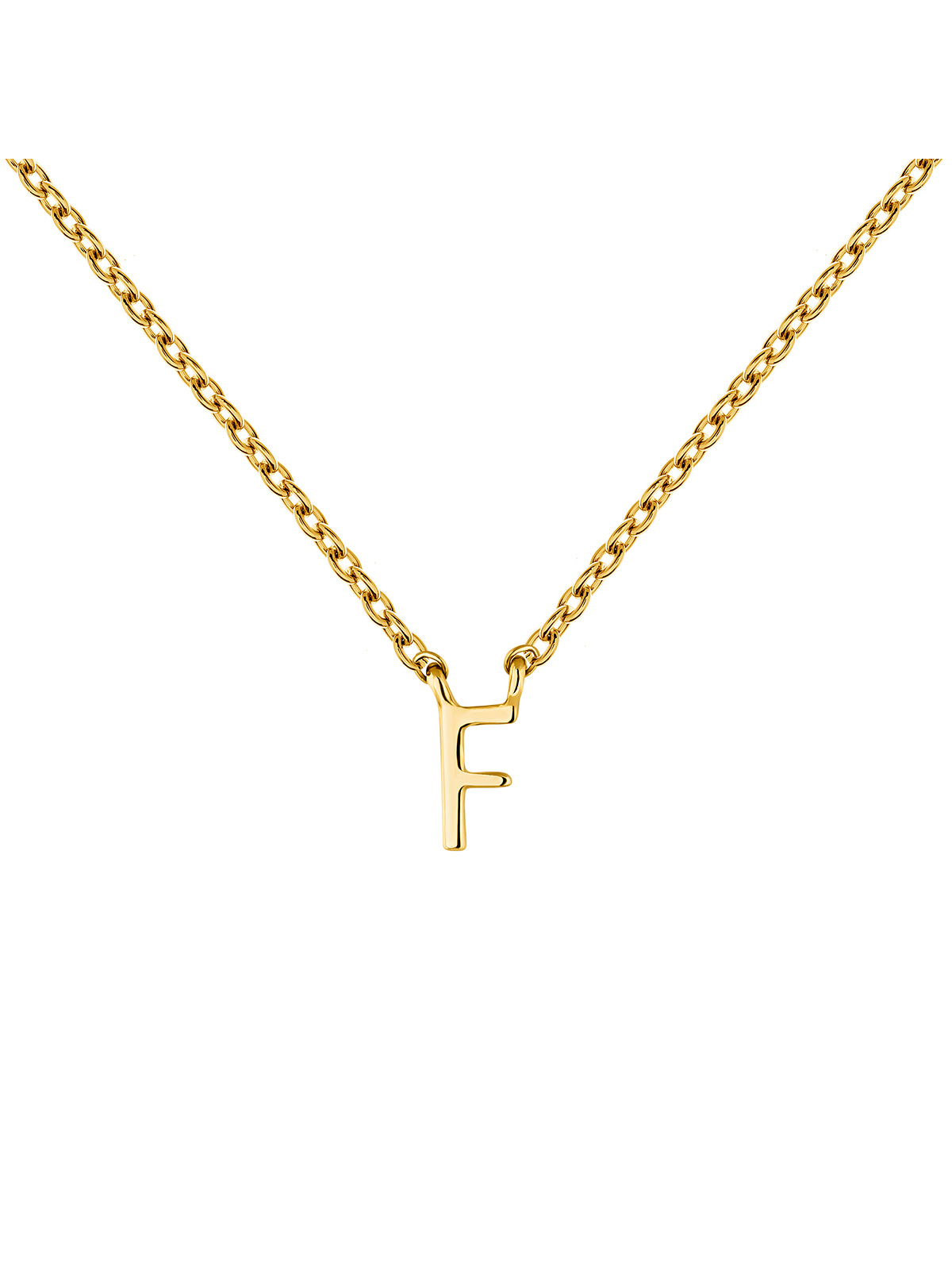 Collier initiale F or , J04382-02-F, mainproduct