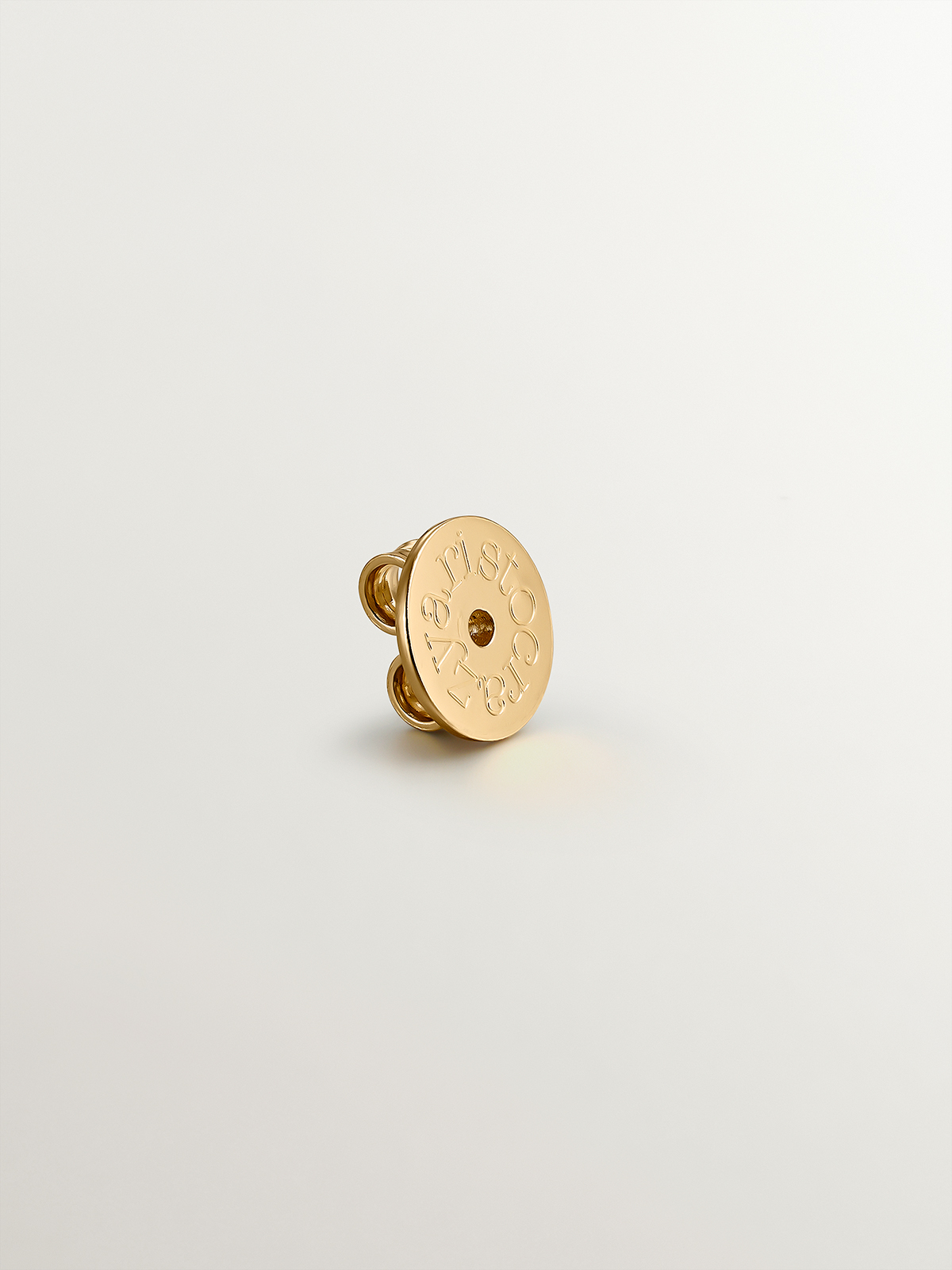 18K yellow gold plated 925 silver butterfly style clasp
