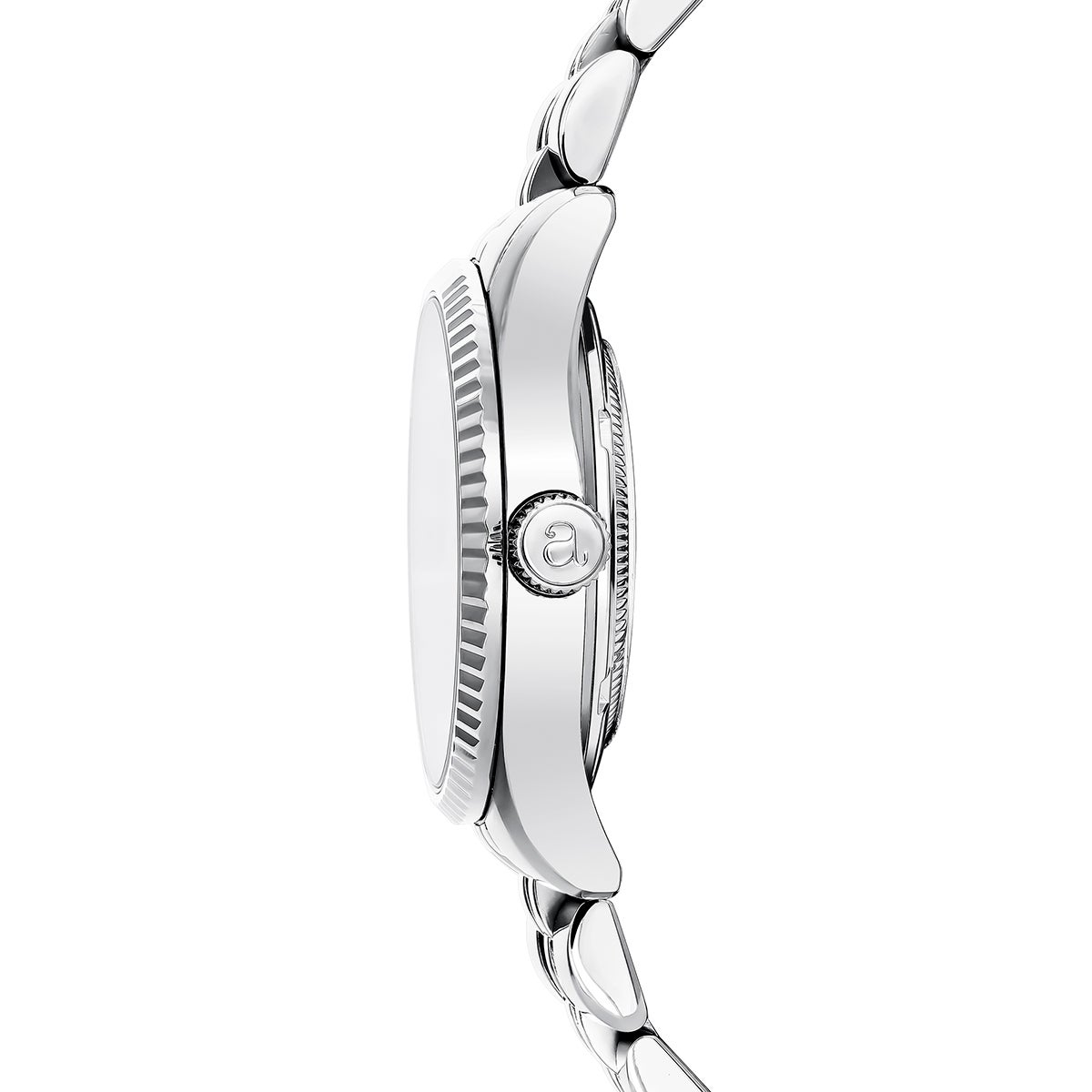 St. Barth Armis with a gray steel strap and striped sphere