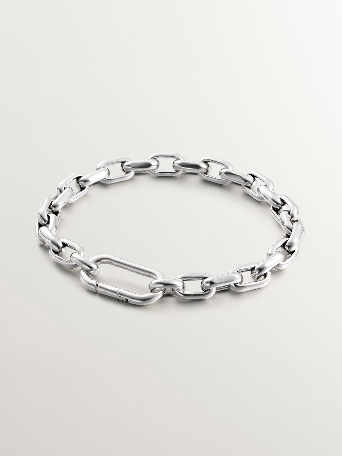 Pulsera de cadena eslabones forza de plata 925