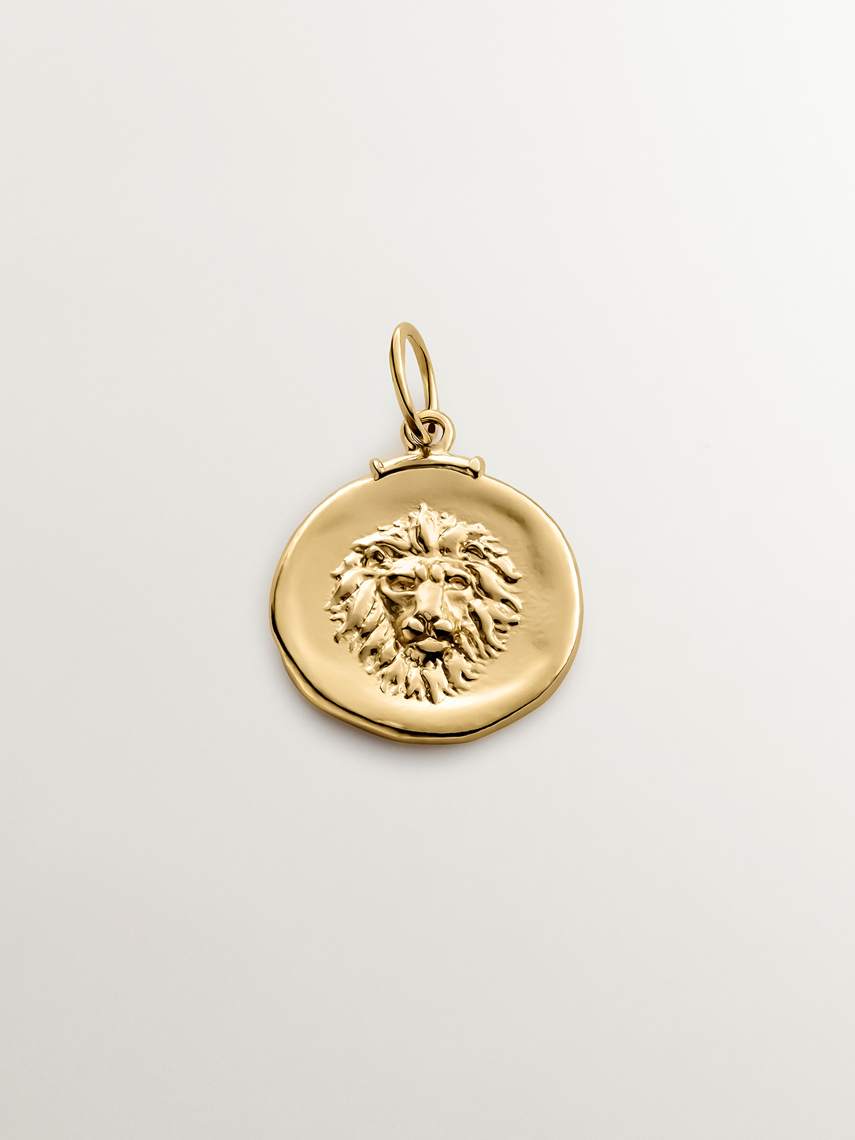 925 Silver Leo Charm bathed in 18K yellow gold
