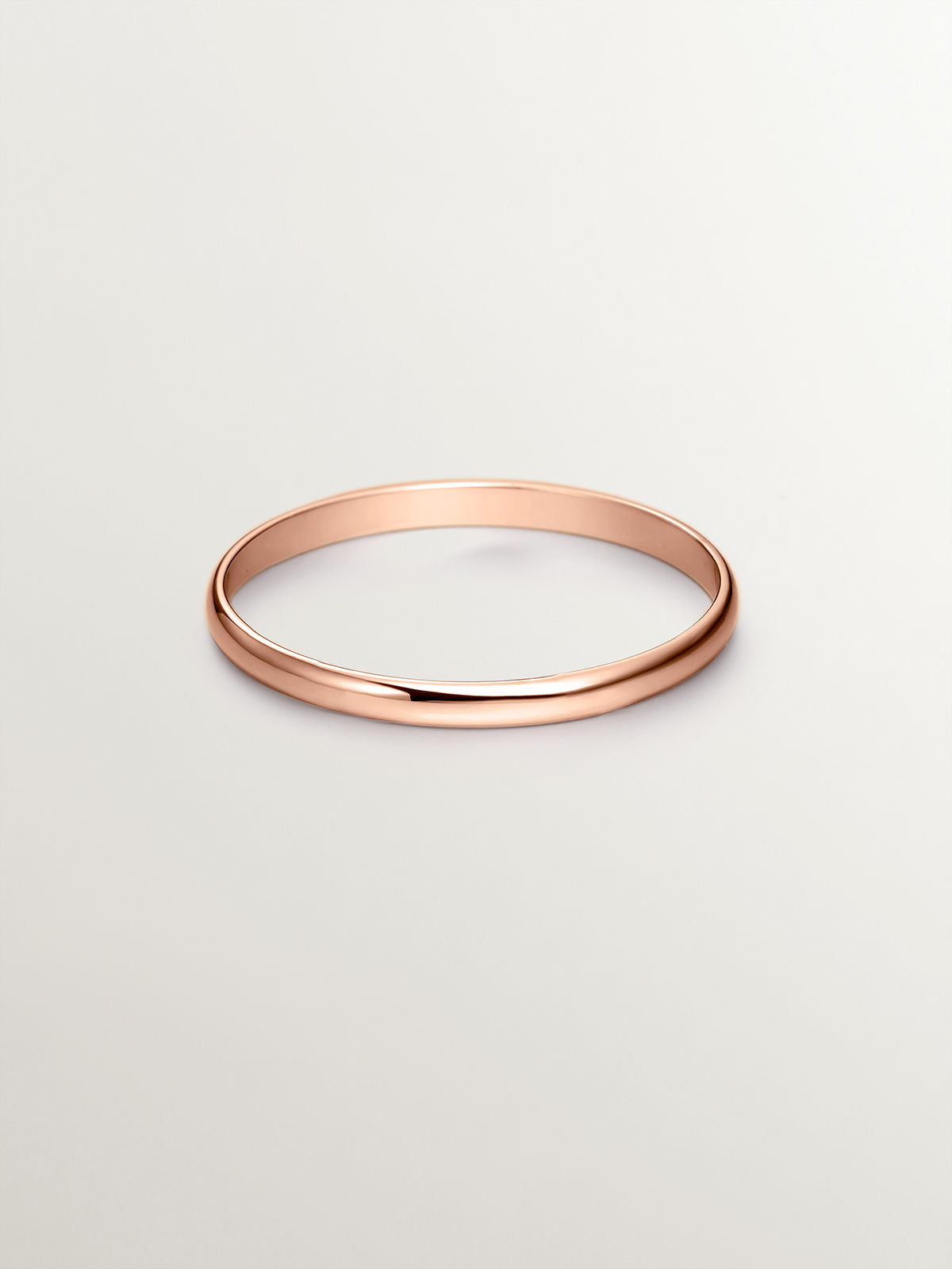 Alliance demi-ronde en or rose 1,95 mm