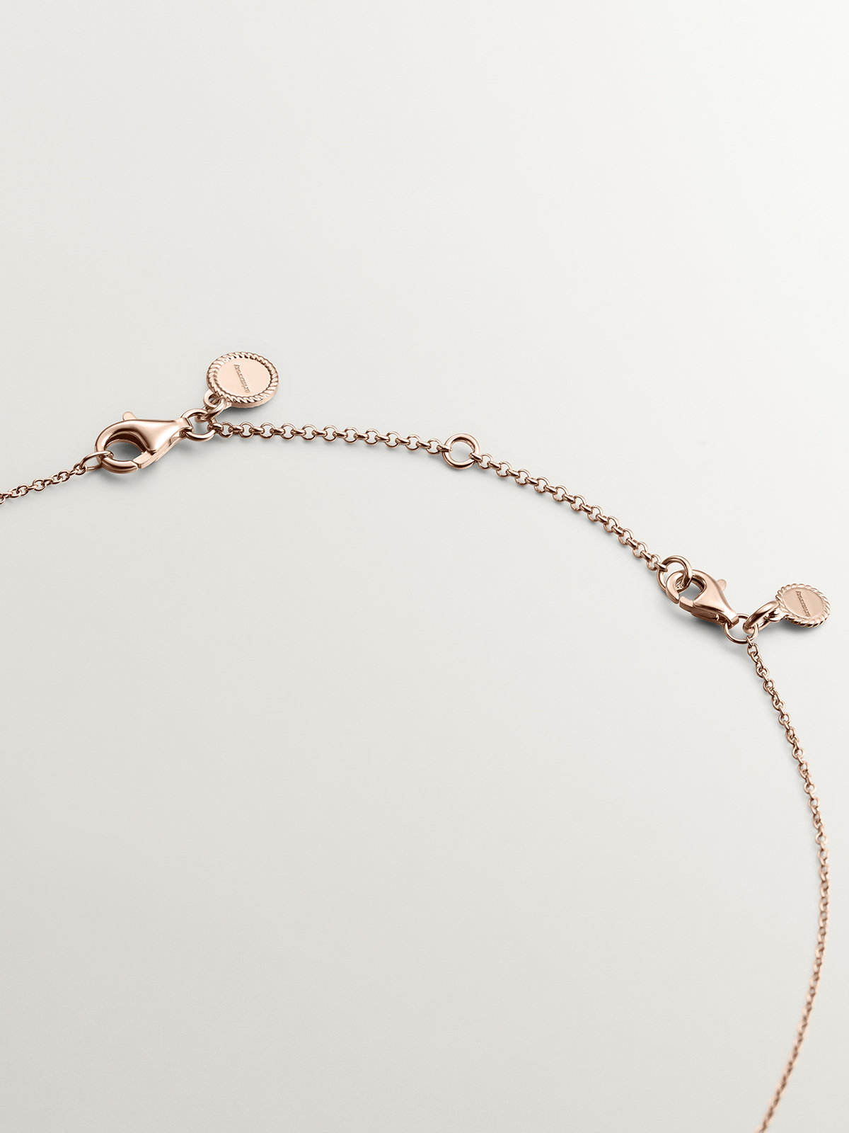 925 silver extension plated in 18K rose gold