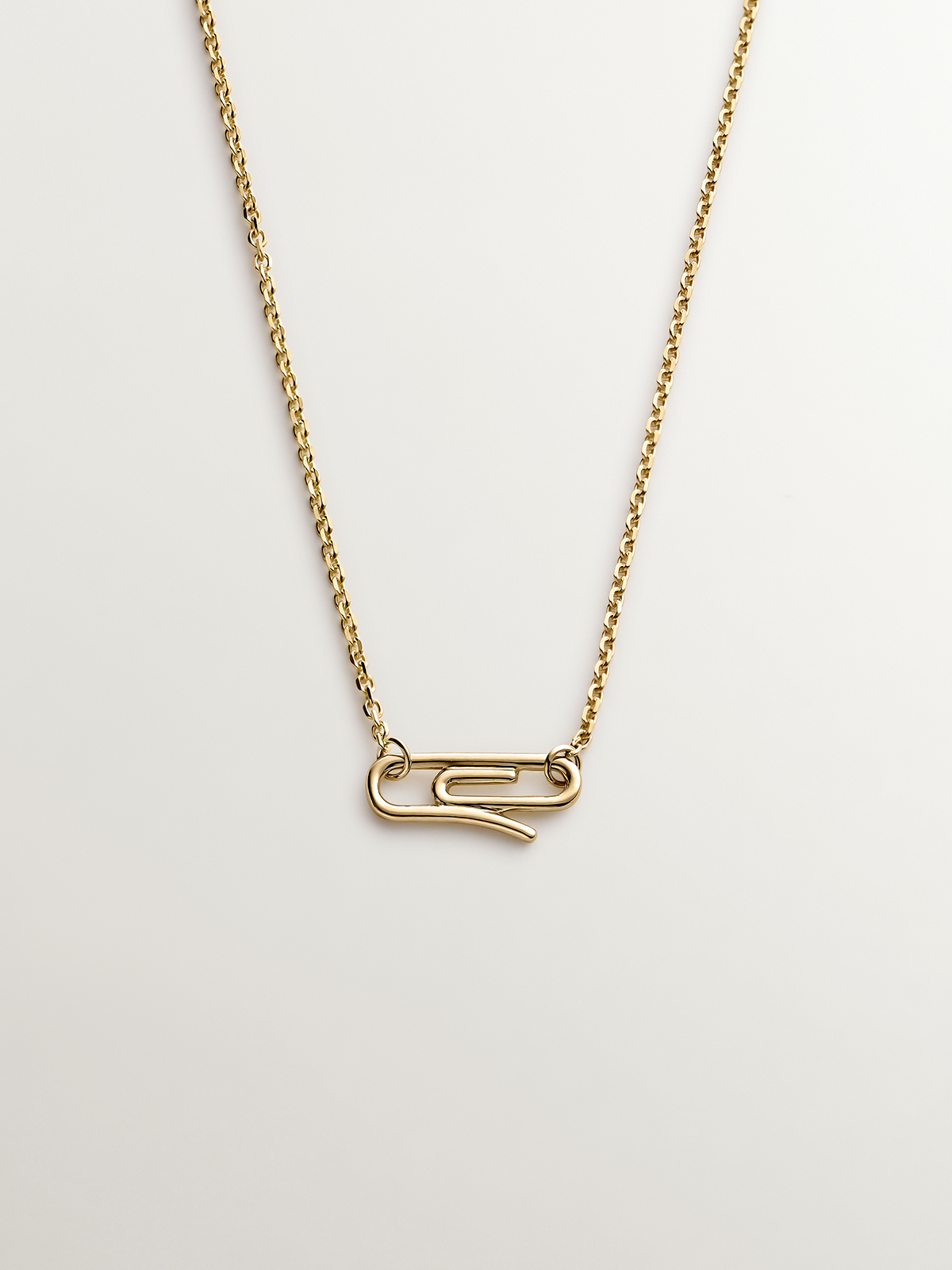 Colgante de oro amarillo de 9K con clip