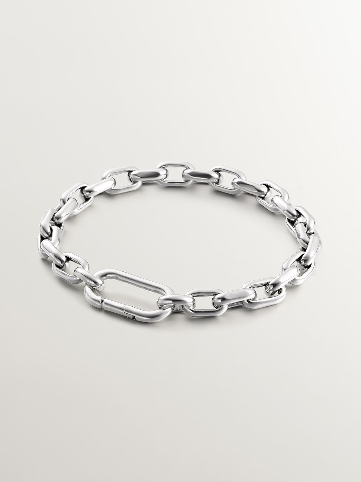 925 Silver Forza Link Chain Bracelet.