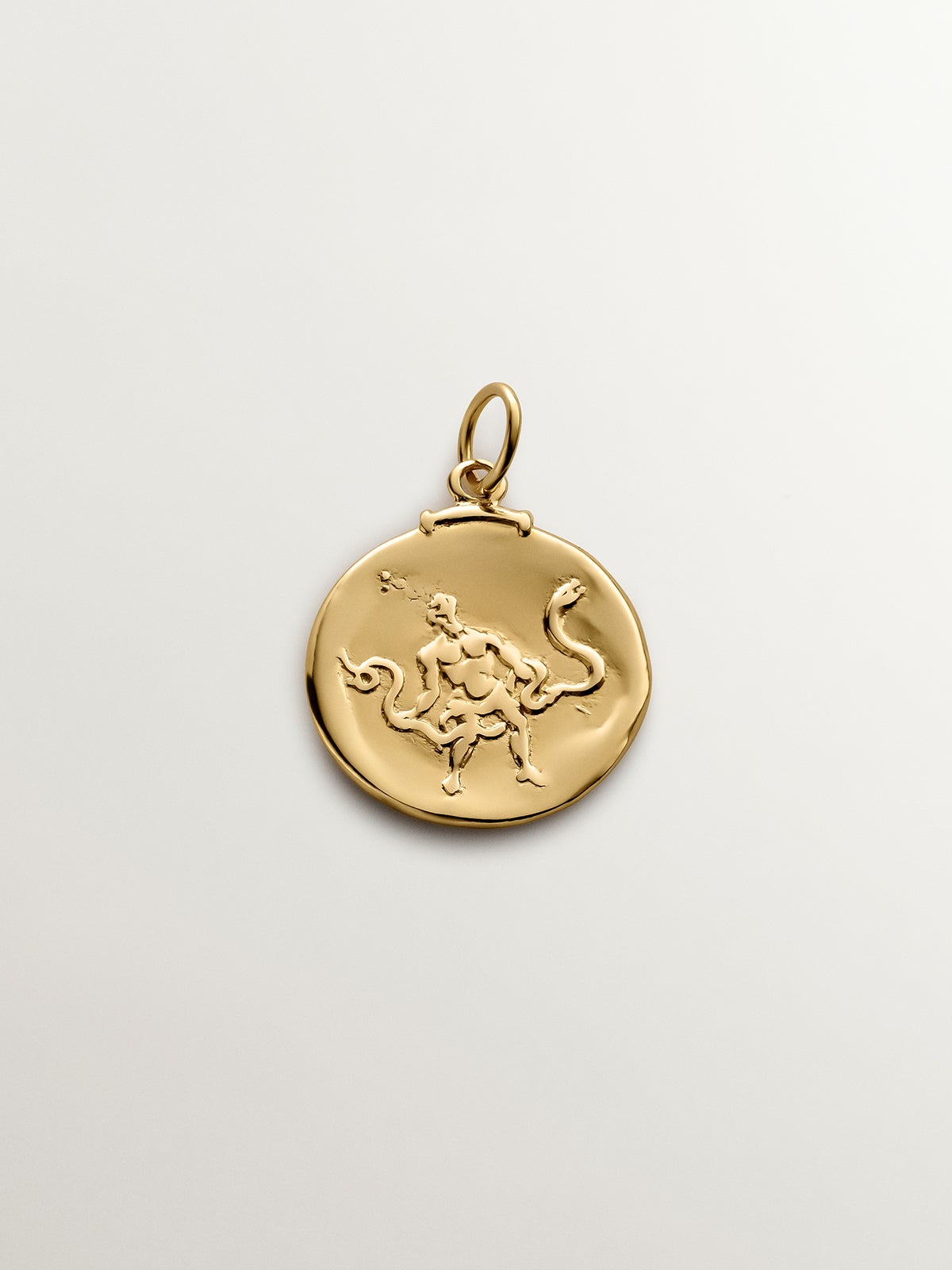 Charme d'Ophiuchus en argent 925 baigné en or jaune de 18K