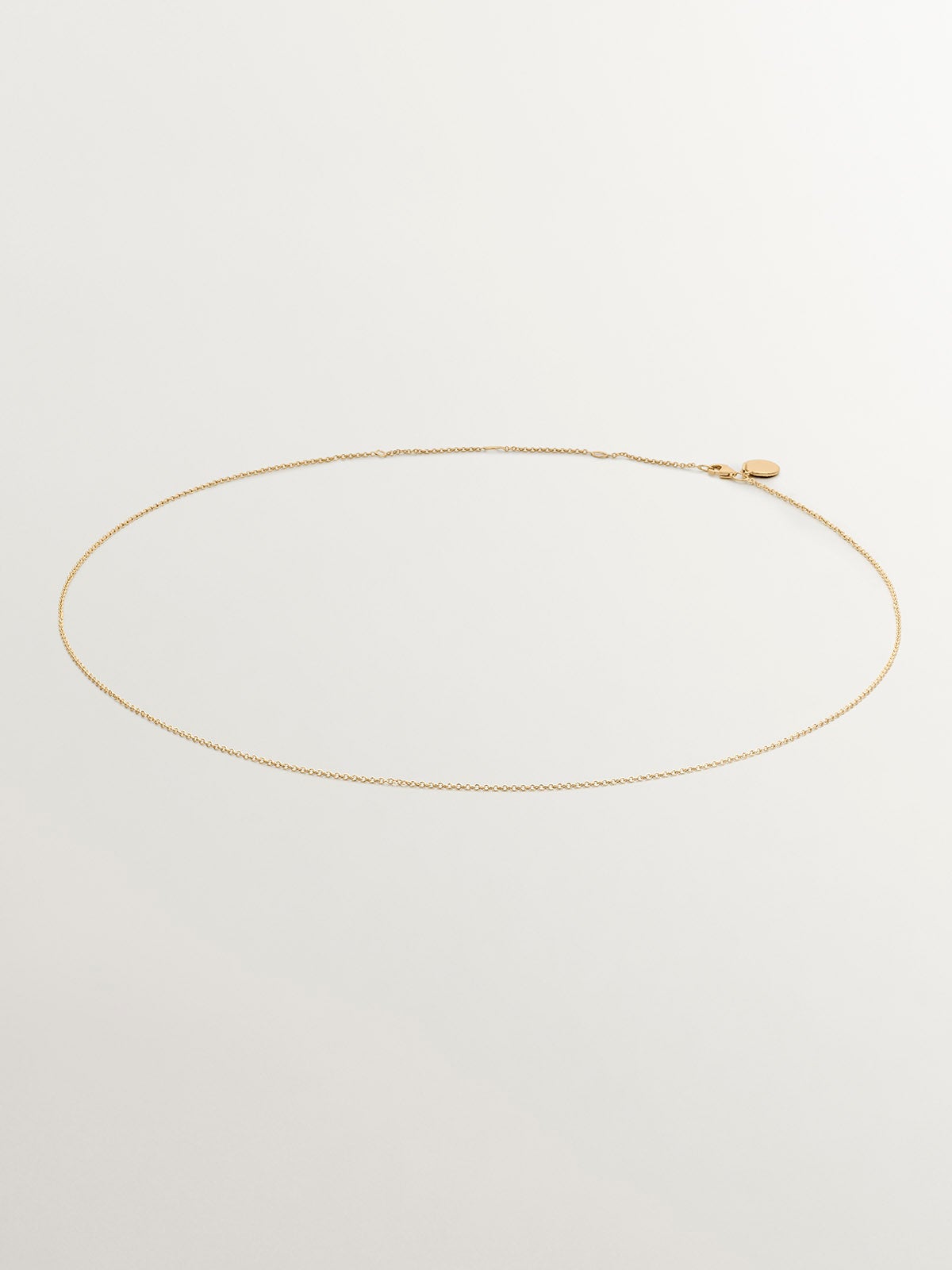 Long 925 silver chain dipped in 18K yellow gold