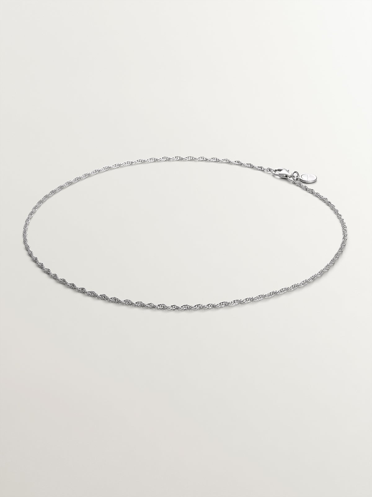 Cadena de eslabones rope de plata 925