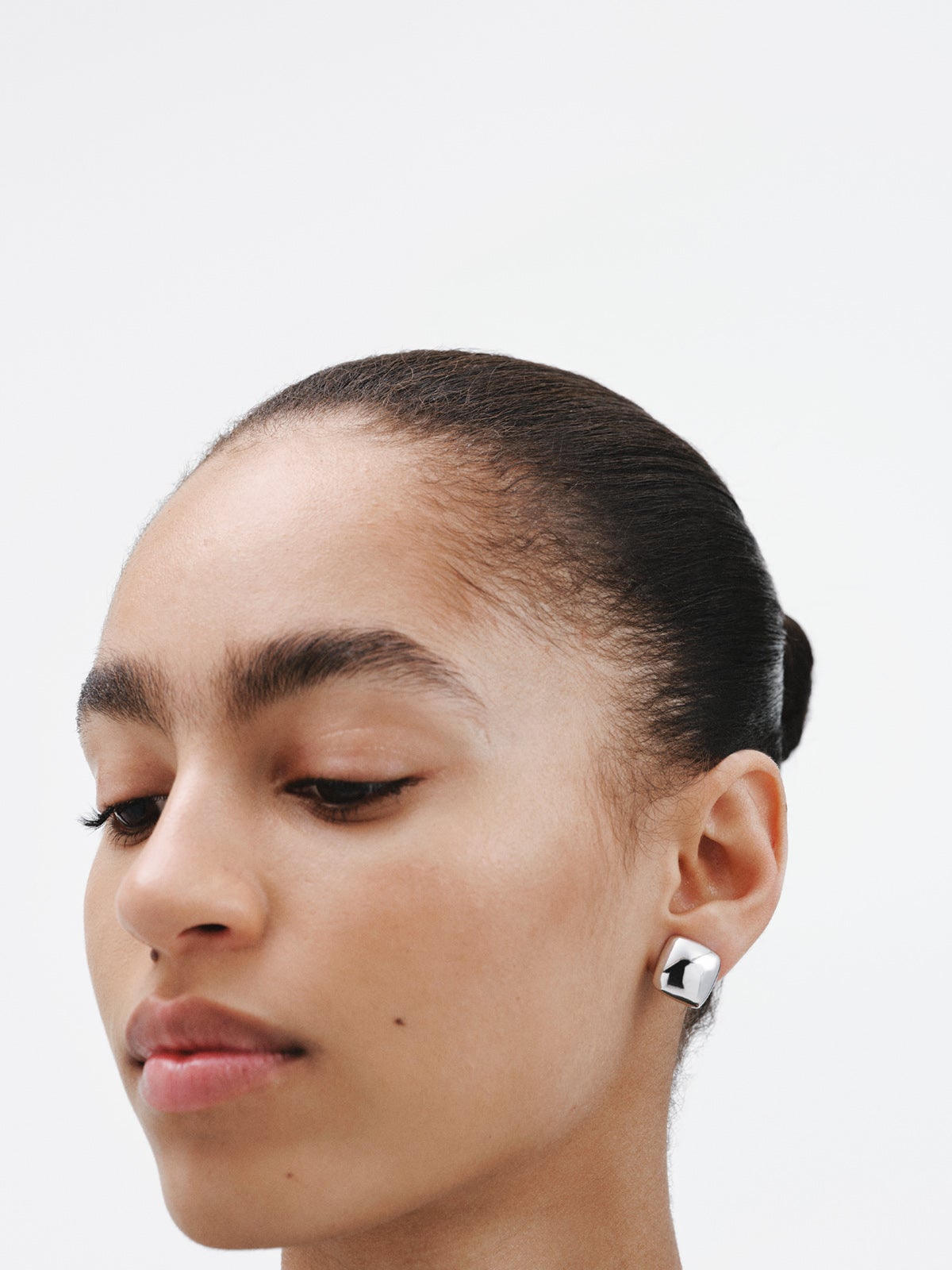 Boucles d'oreilles en argent 925 de forme carrée