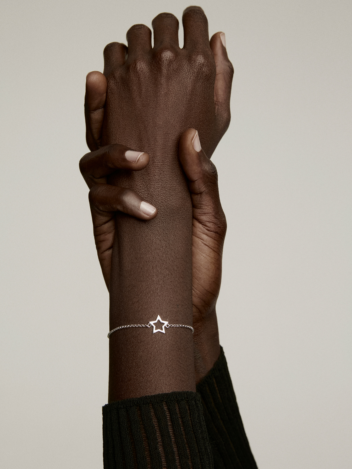 925 Silver bracelet with a star shape