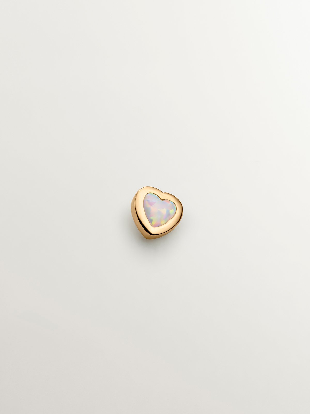 Piercing individual de oro amarillo de 18K con ópalo turquesa
